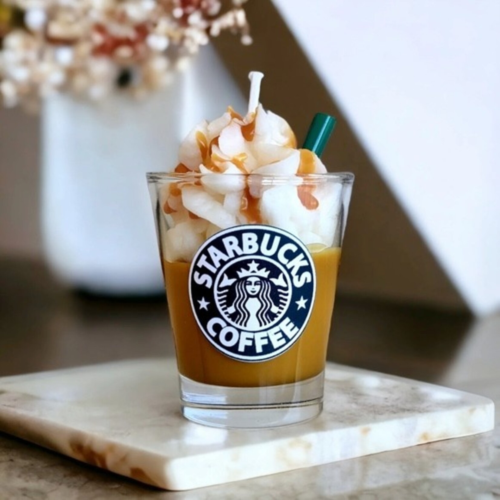 Zen Candle Body Co Mini Cafe themed scented soy wax candle