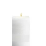 STONE STONE PILLAR CANDLE 4.5X9SQ WHITE TEA GINGER