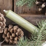 Bougie La Francaise Chandelles 4 Dinner Candles Green