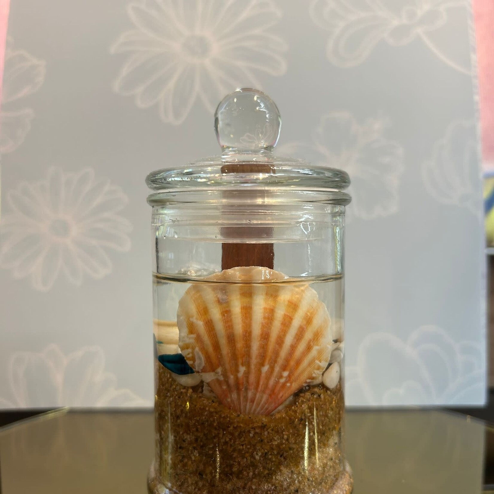 Candle Time Ocean Serenity Woodwick- Aqua Medium