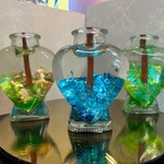 Candle Time Ocean Serenity Woodwick, Heart-Shaped. Aqua