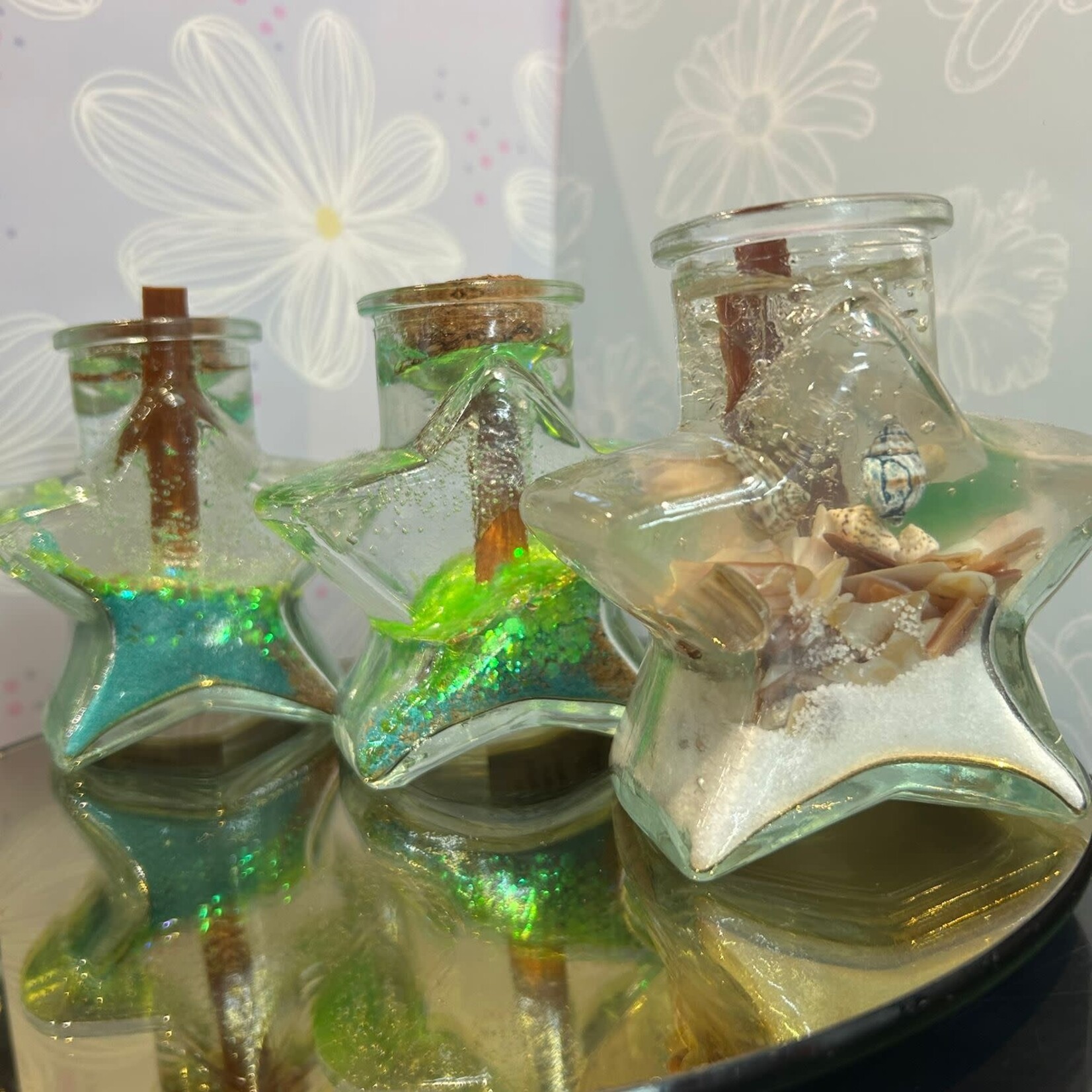 Candle Time Ocean Serenity Woodwick, Star-Shaped.