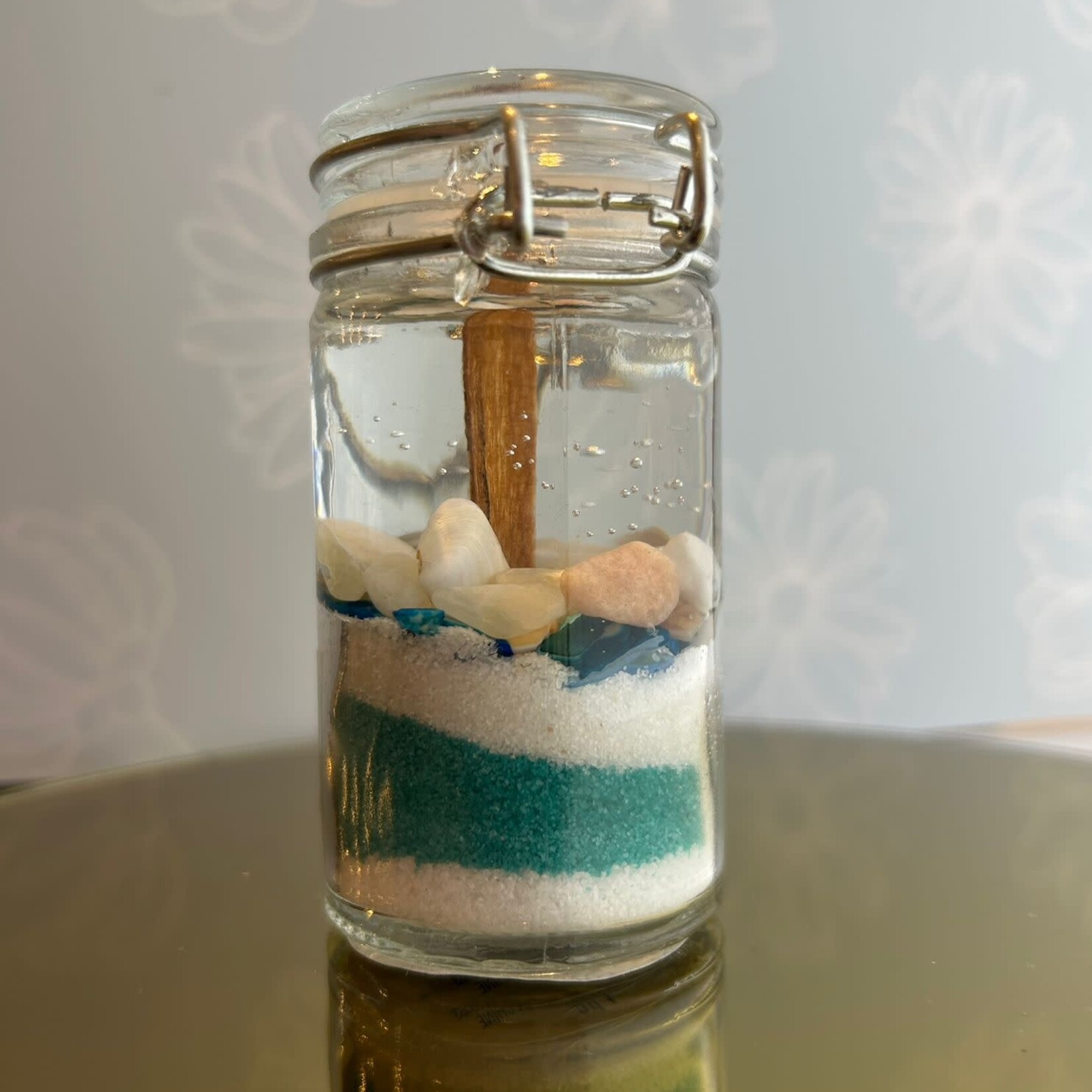 Candle Time Ocean Serenity Woodwick, Aqua Mini