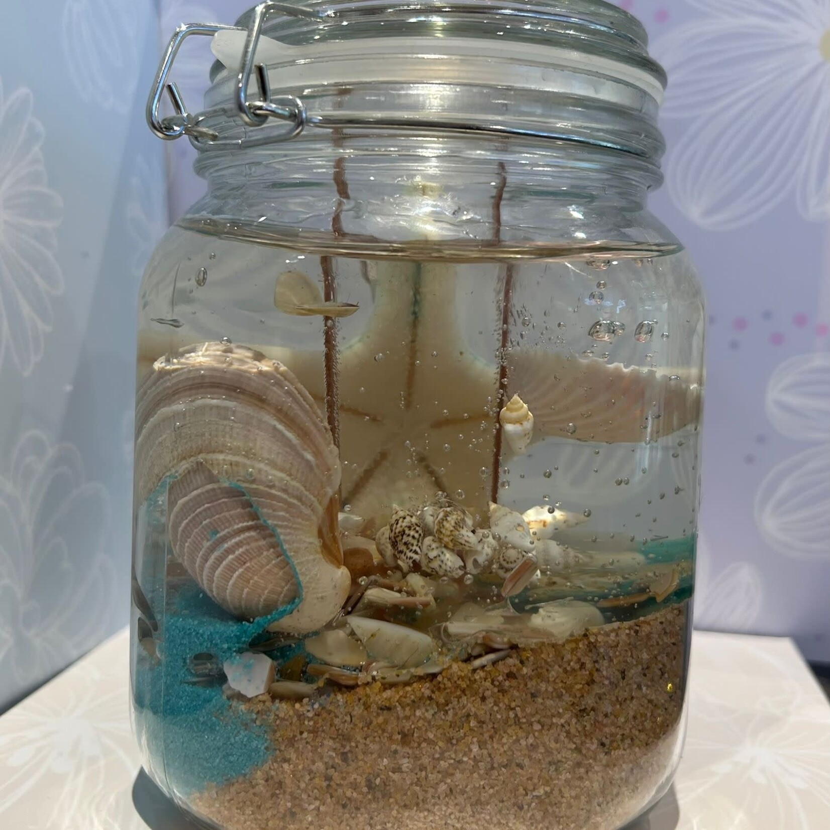 Candle Time Ocean Serenity Woodwick, Aqua 4x6 SQ