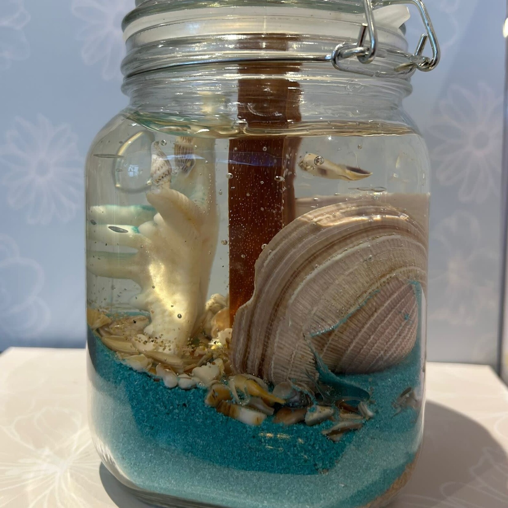 Candle Time Ocean Serenity Woodwick, Aqua 4x6 SQ