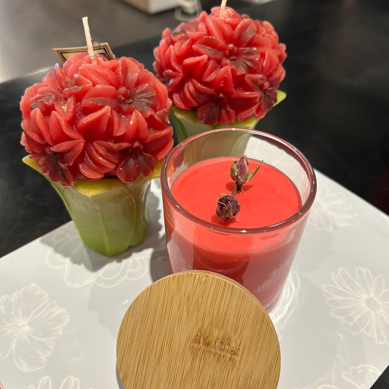 Candle Time Sandalwood Rose- Soy Wax & Wood Wick Candle