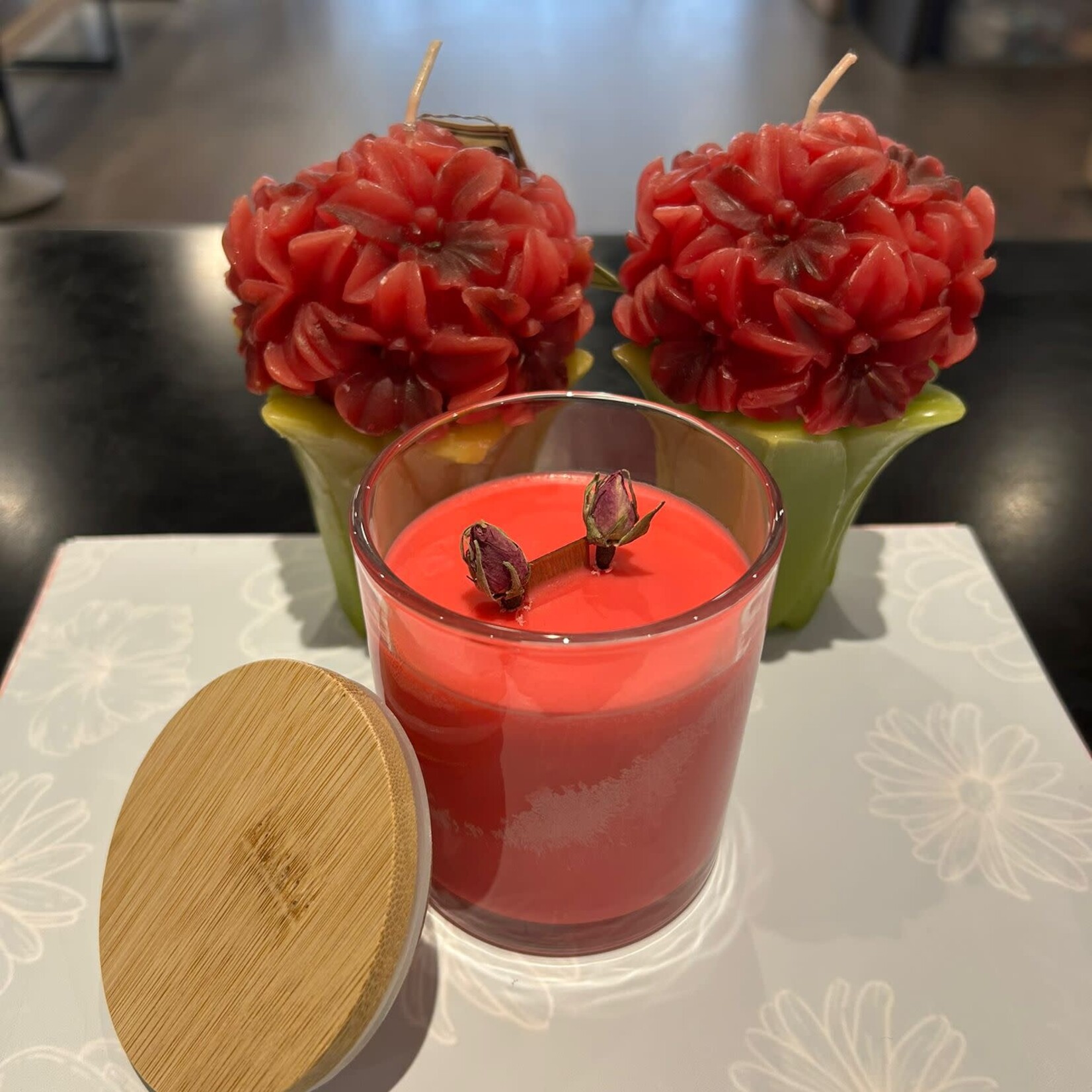 Candle Time Sandalwood Rose- Soy Wax & Wood Wick Candle