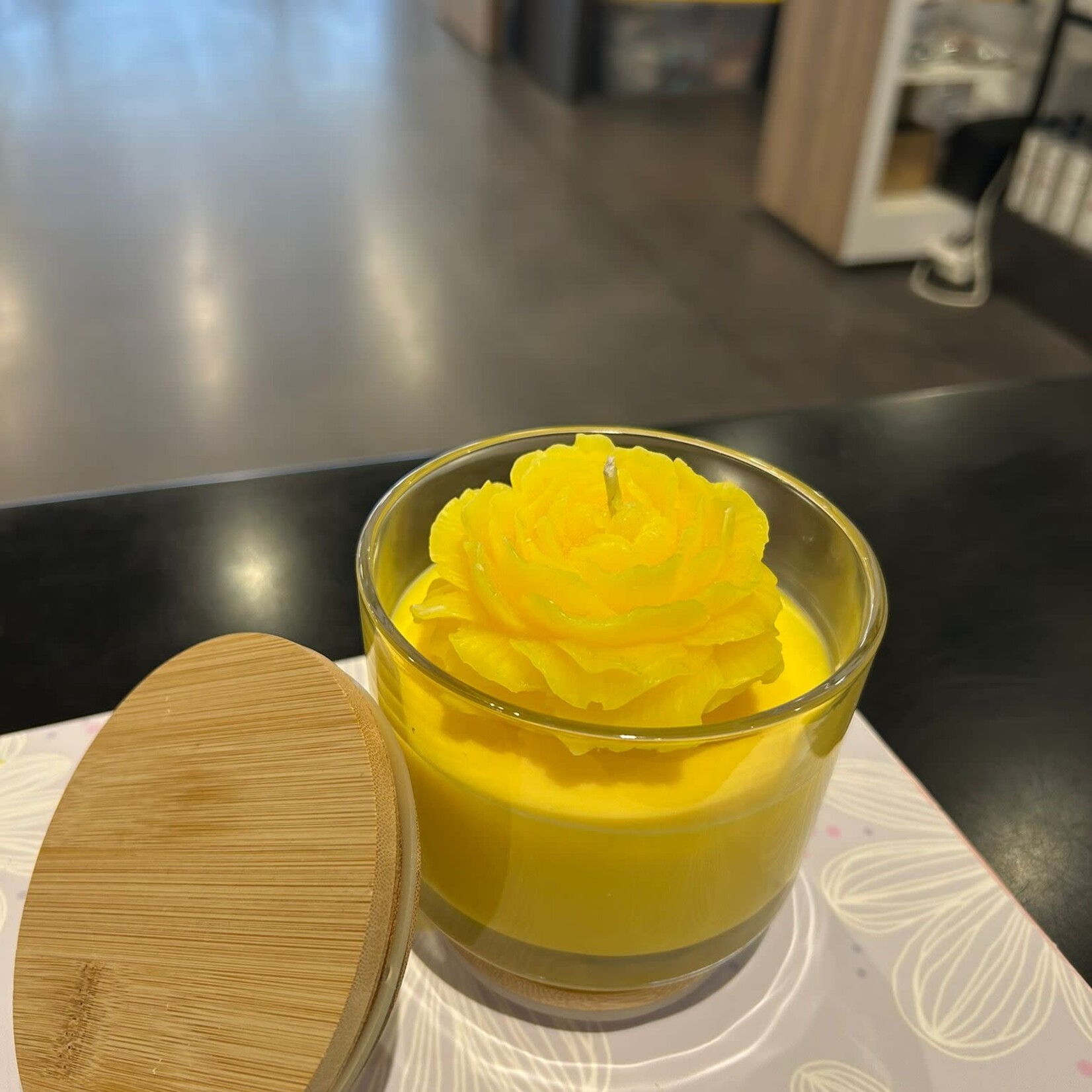 Candle Time Jasmin - Soy Wax & Two Wood Wicks Candle