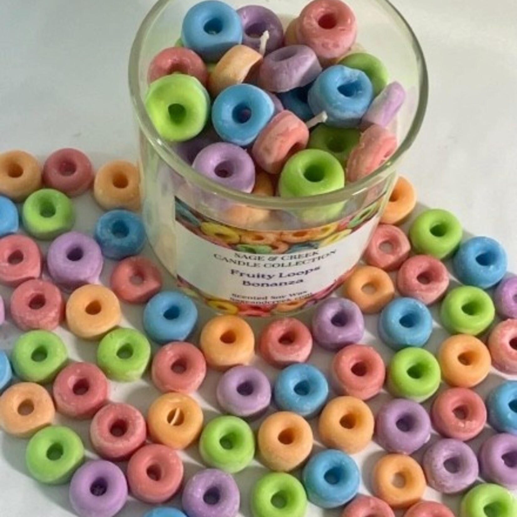 Candle Time Fruit Loops Cereal  Candle-Soy Wax