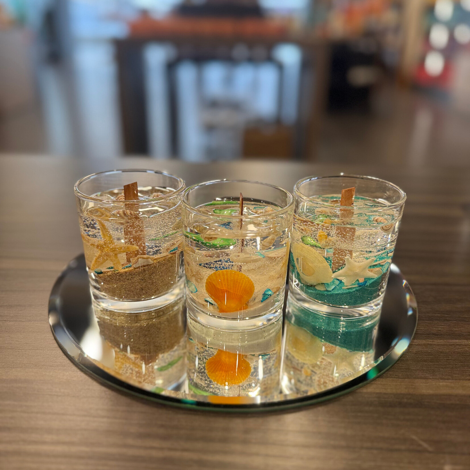 Candle Time Ocean Serenity one wick- Aqua Medium