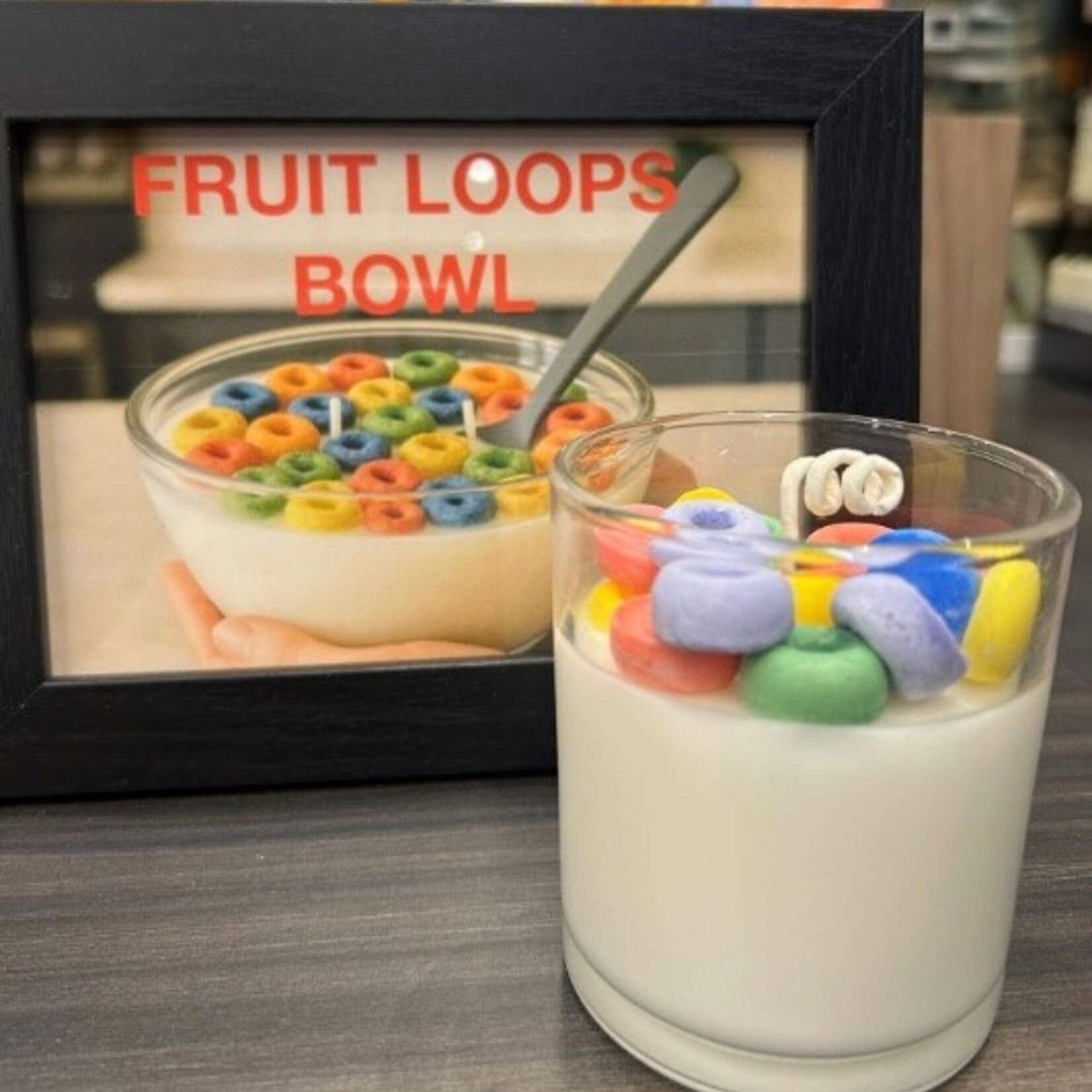Candle Time Fruit Loops Cereal  Candle-Soy Wax