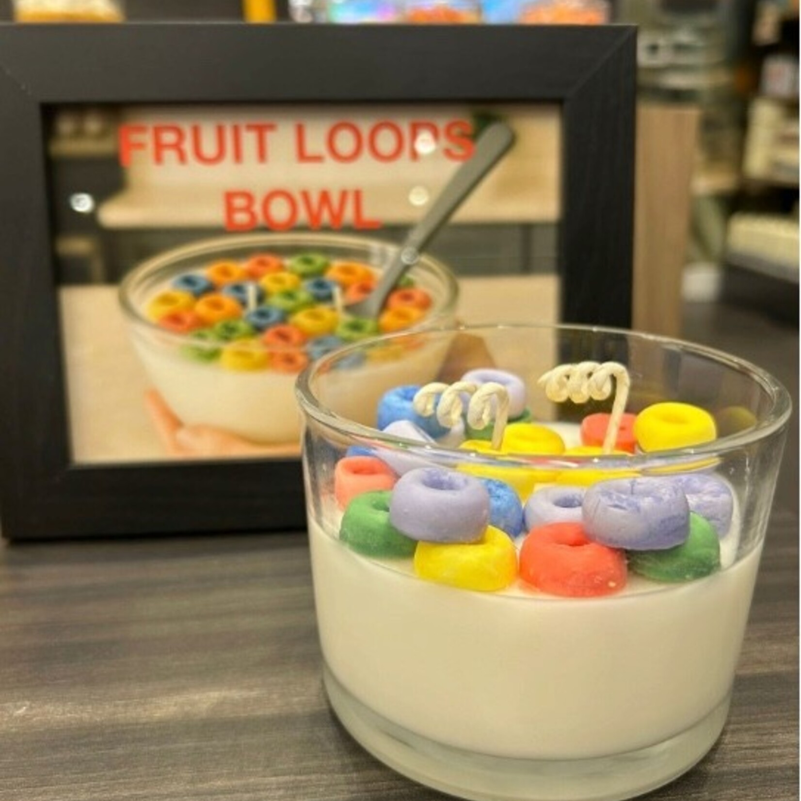 Candle Time Fruit Loops Cereal Candle-Soy Wax