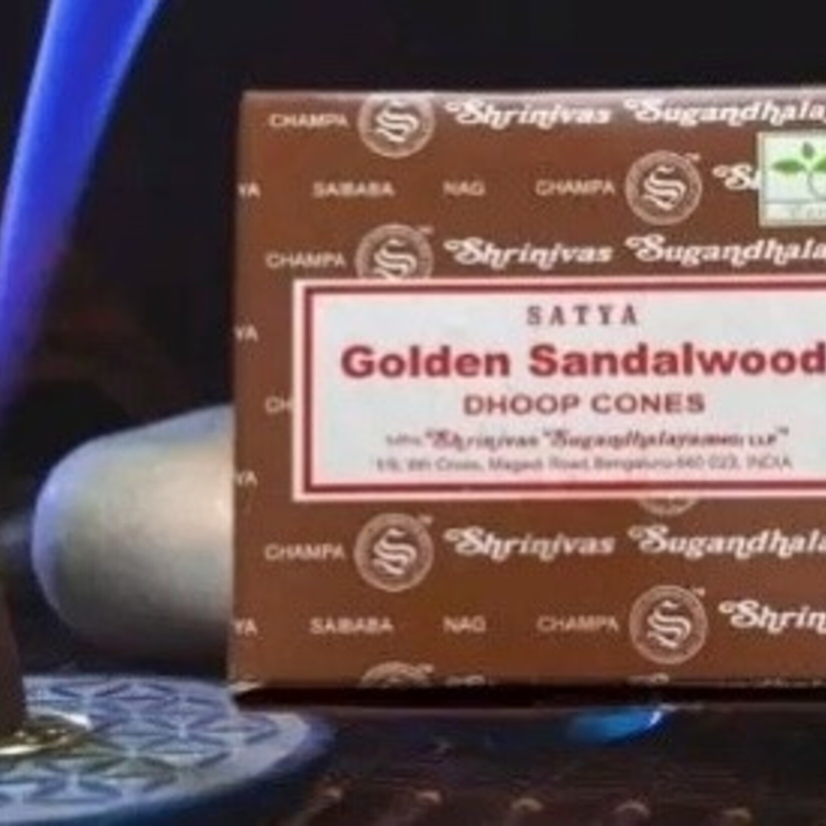 Faire Satya Golden Sandalwood Incense Cones