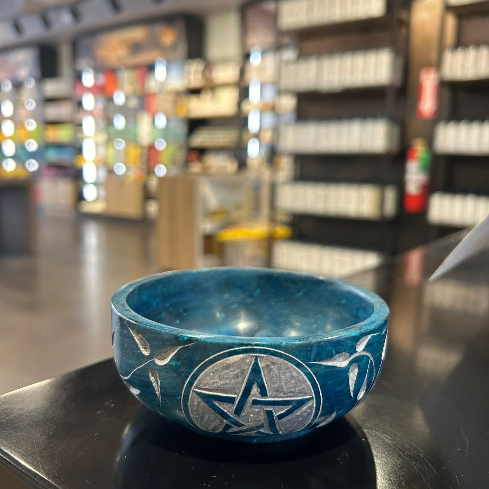 Faire Penta Hand Carved Stone Smudge Bowl