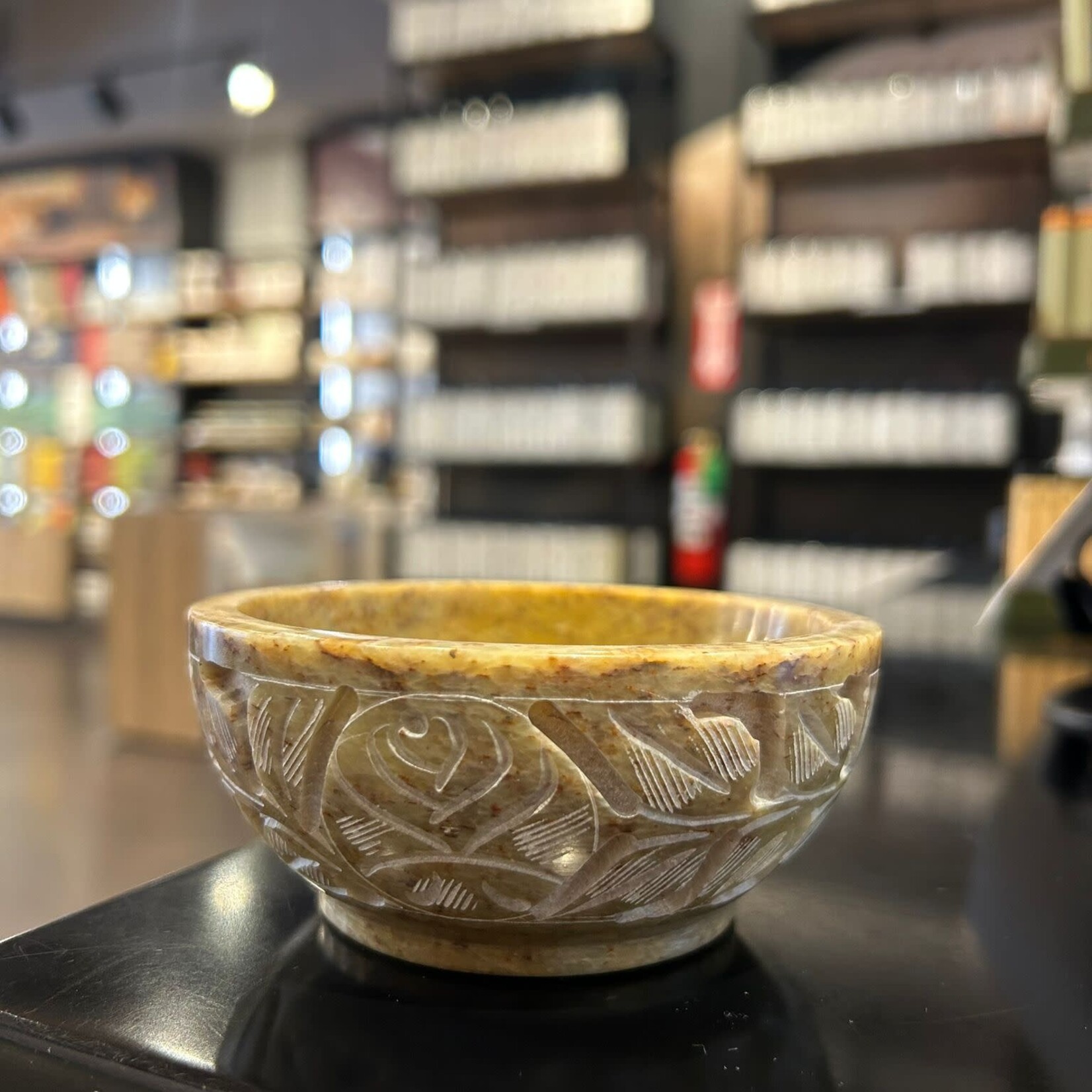 Faire Natural Hand Carved Stone Smudge Bowl