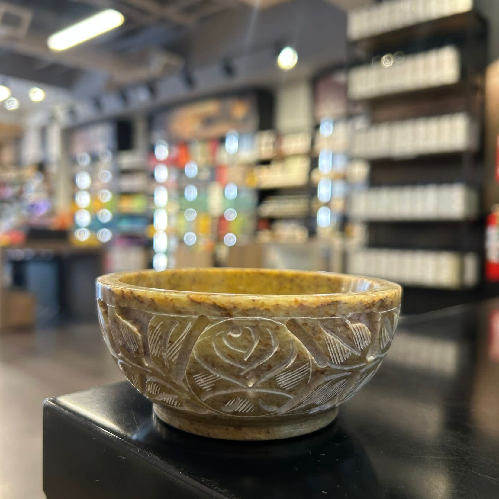 Faire Natural Hand Carved Stone Smudge Bowl