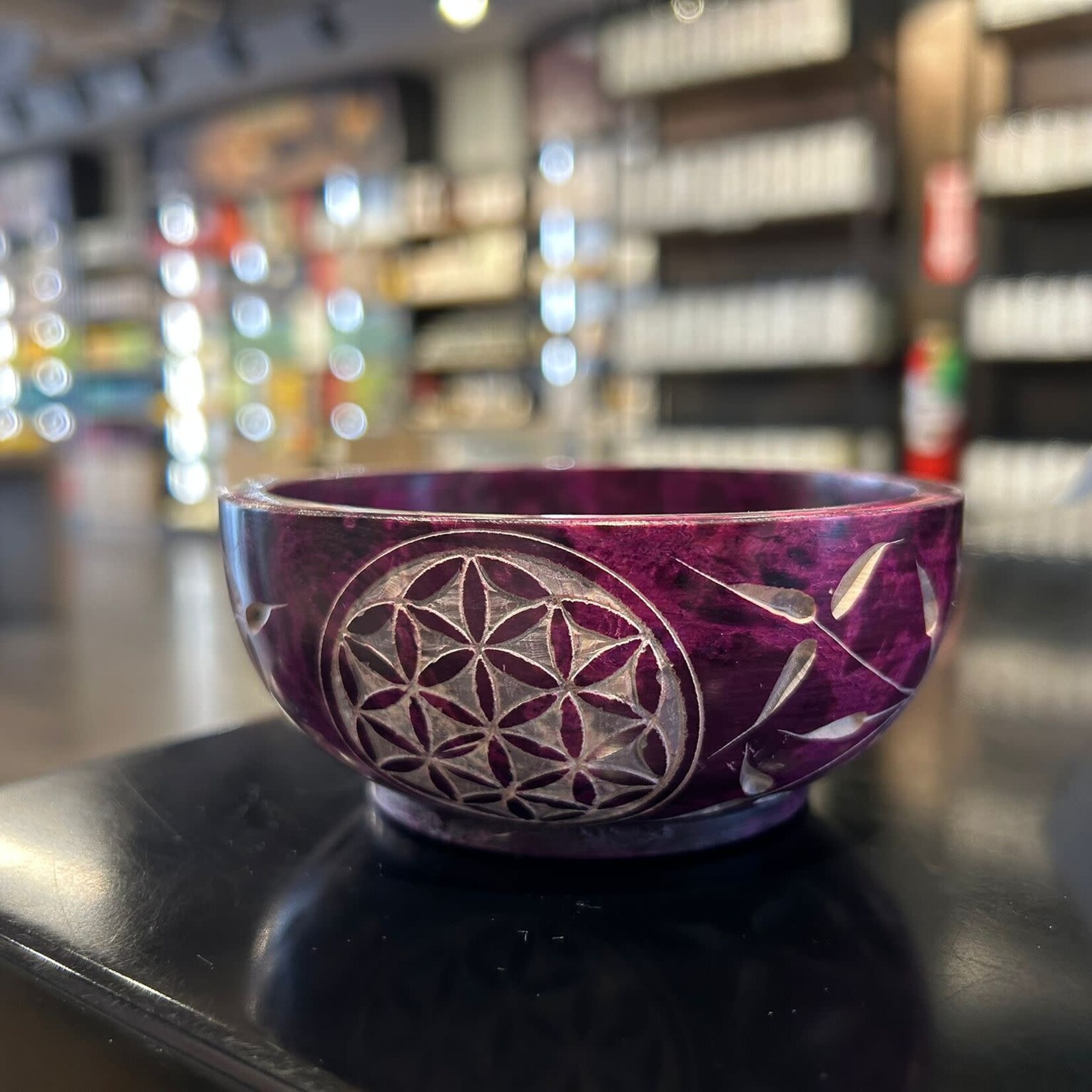 Faire Hand Carved Stone Smudge Bowl