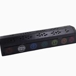 Faire Hand Carved Wooden Incense Burner Box -