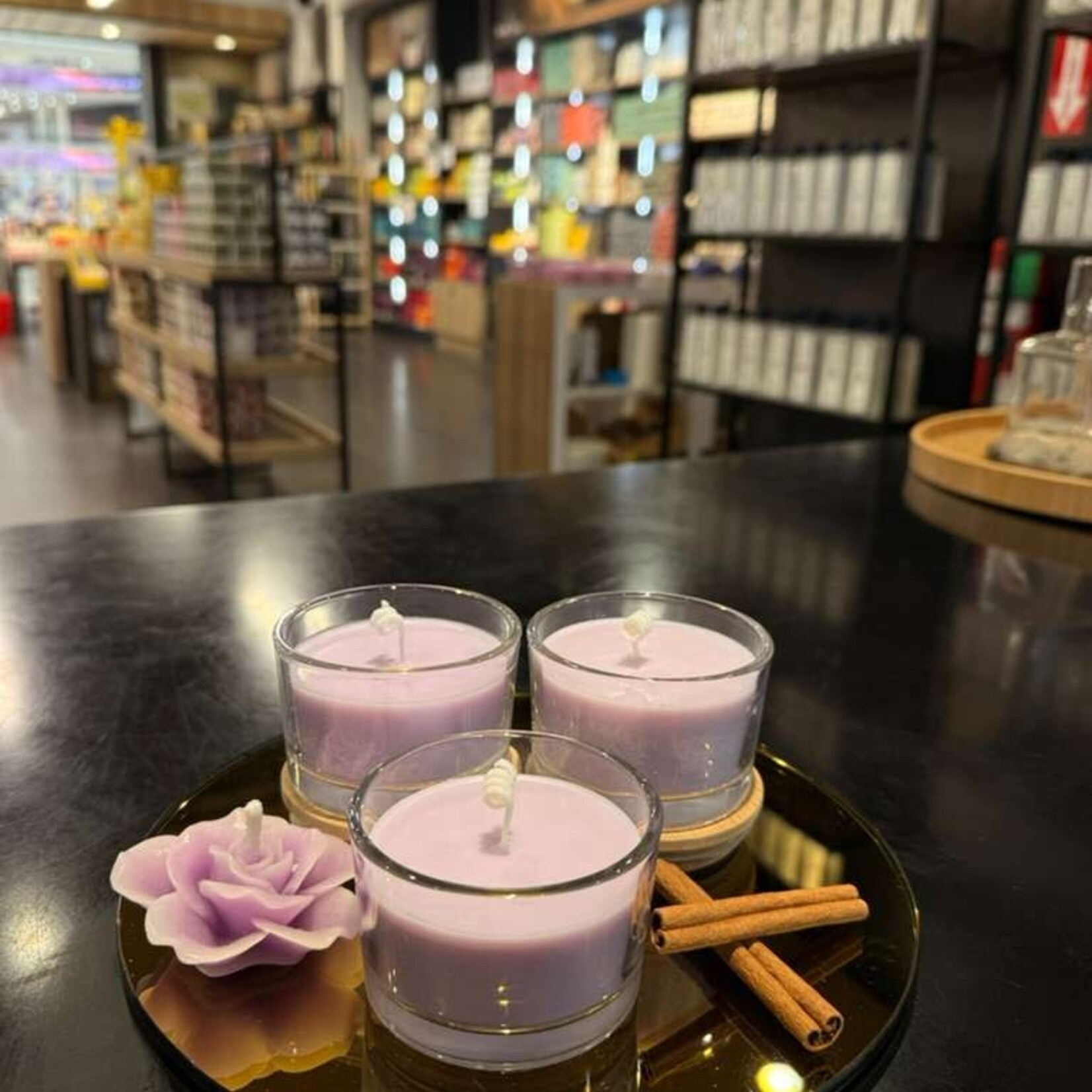 Candle Time AppleCinnamon - Soft Mauve Candle 4oz