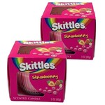 Skittles Strawberry Candle