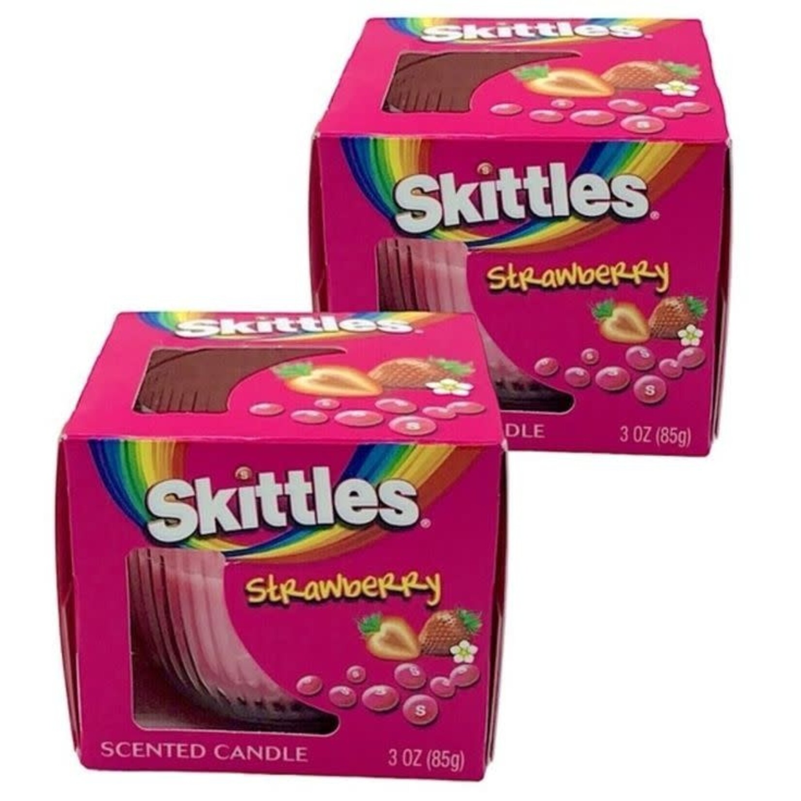 Skittles Strawberry Candle