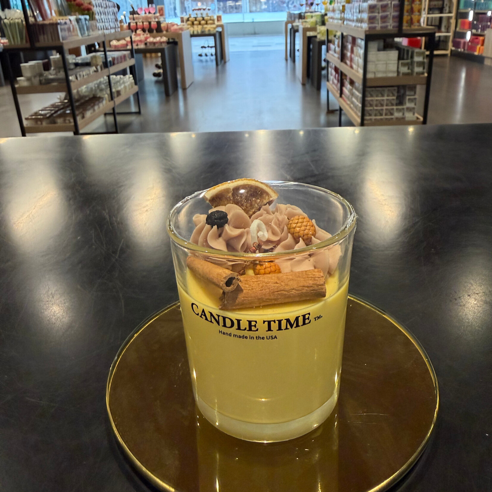 Candle Time Vanilla Soy Wax Candle 10  Oz
