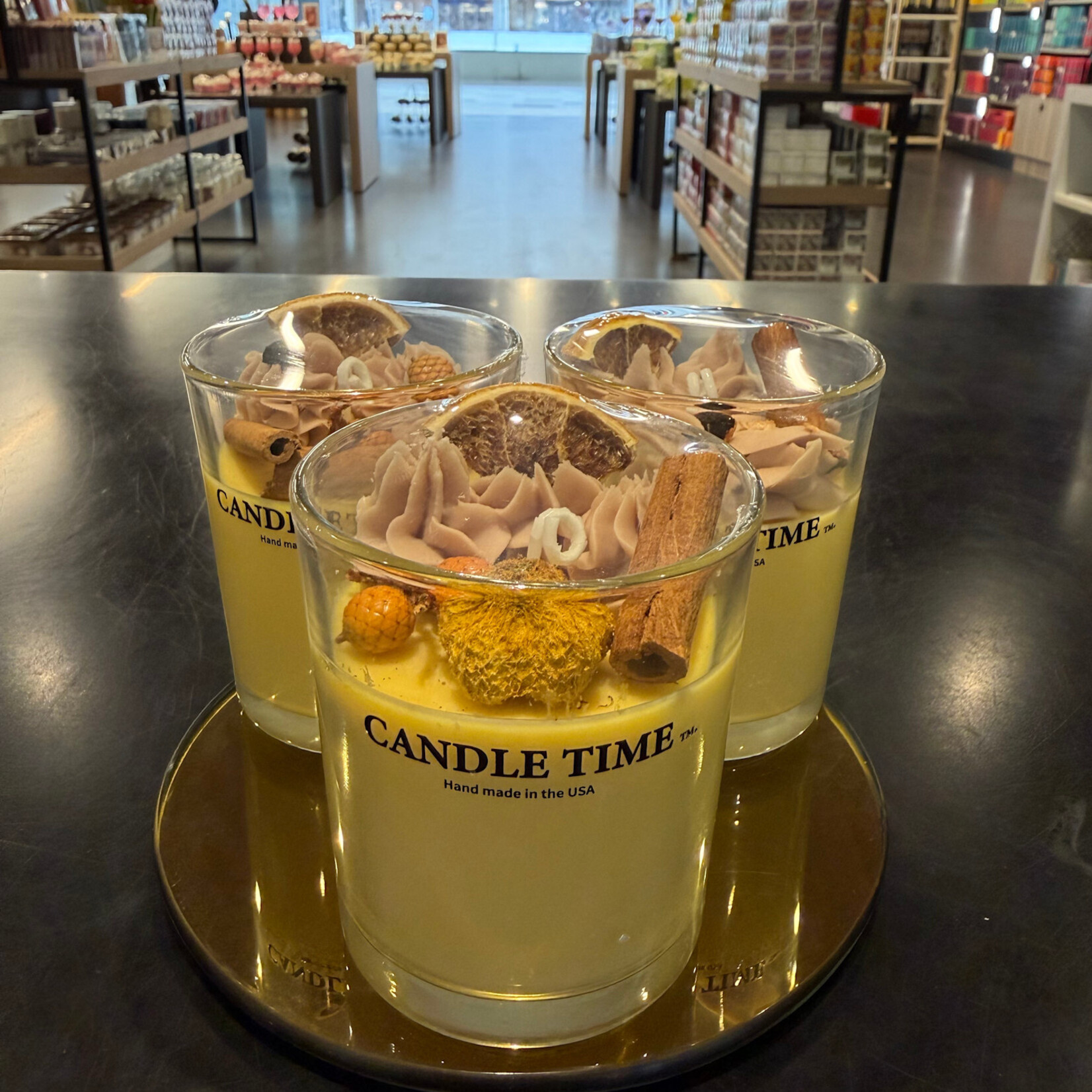 Candle Time Vanilla Soy Wax Candle 10  Oz