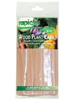 Rapiclip 6 in Wood Plant Labels - 24 Pk