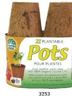 Plantbest 3 in Coco Coir Pots - 22 Pack