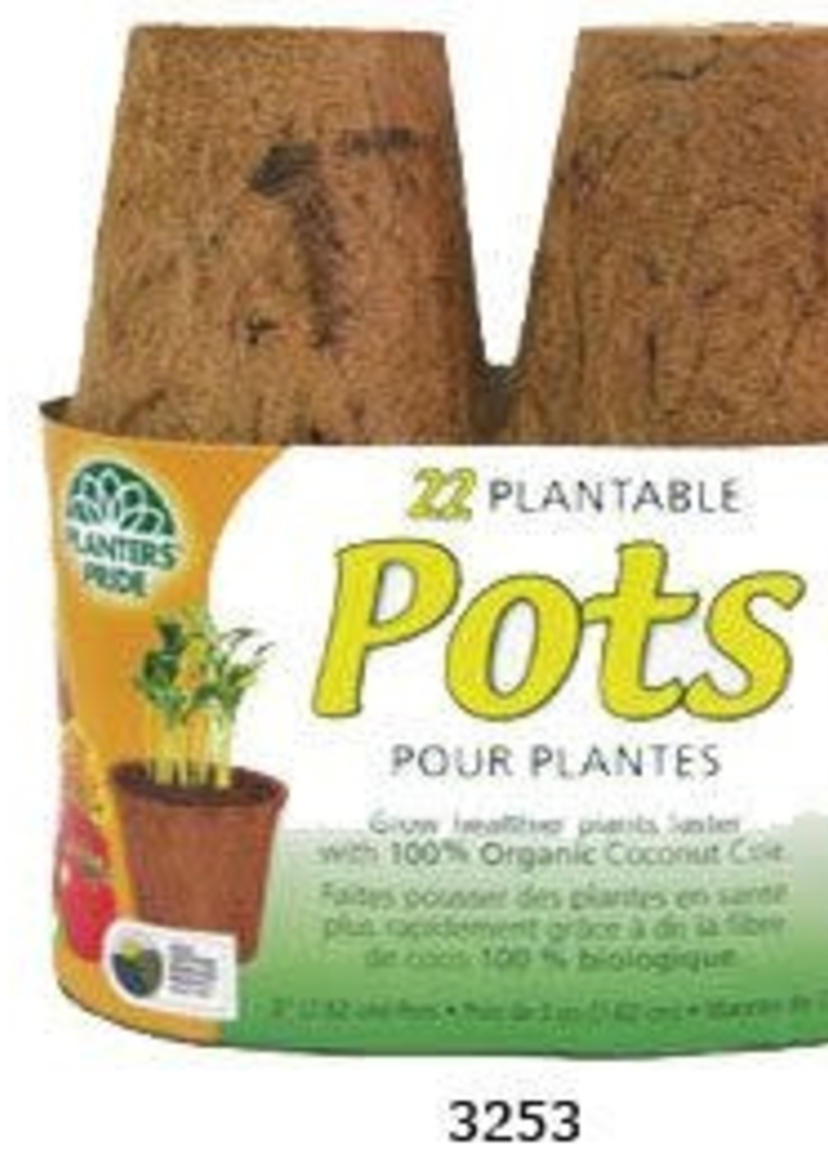 Plantbest 3 in Coco Coir Pots - 22 Pack