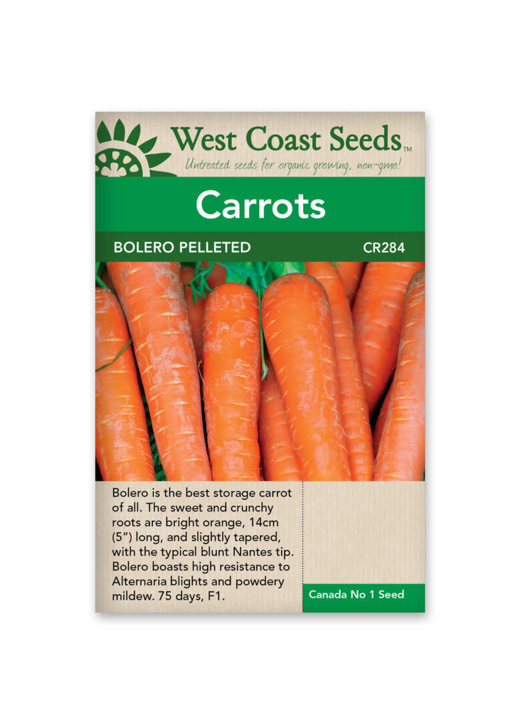 West Coast Seeds Bolero Carrots (Pelleted)
