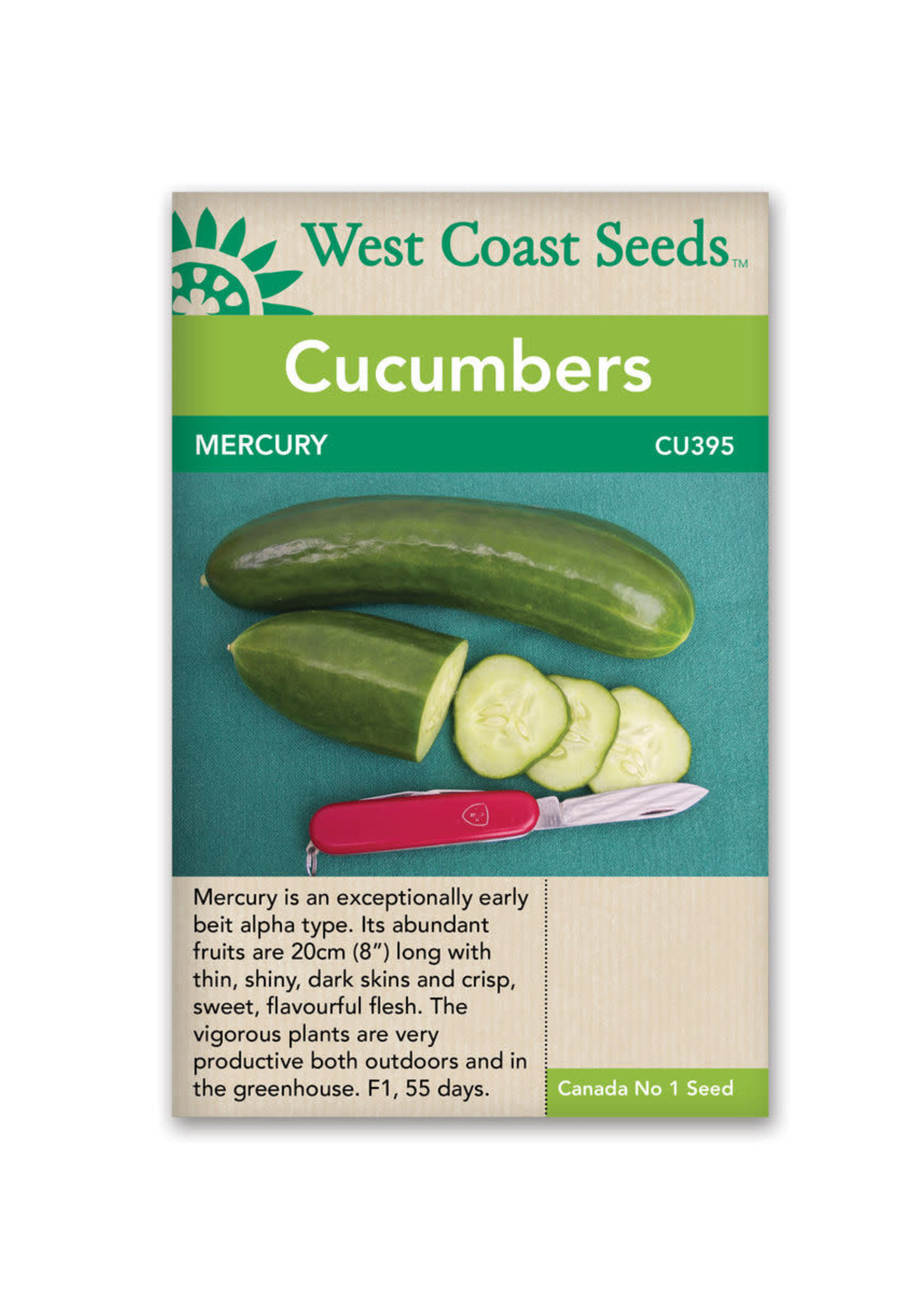 West Coast Seeds Mercury Cucumber