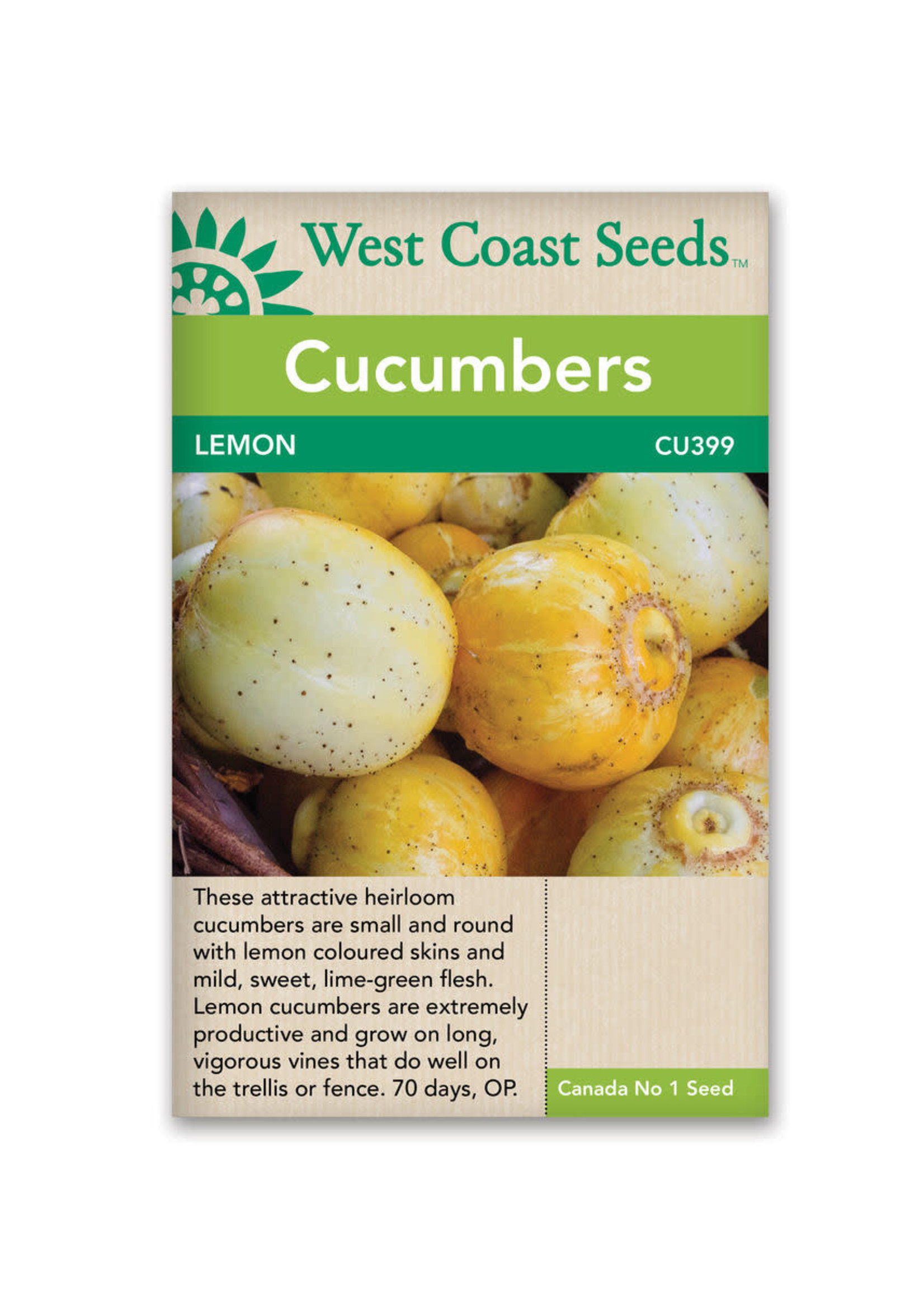 West Coast Seeds Lemon Cucumber