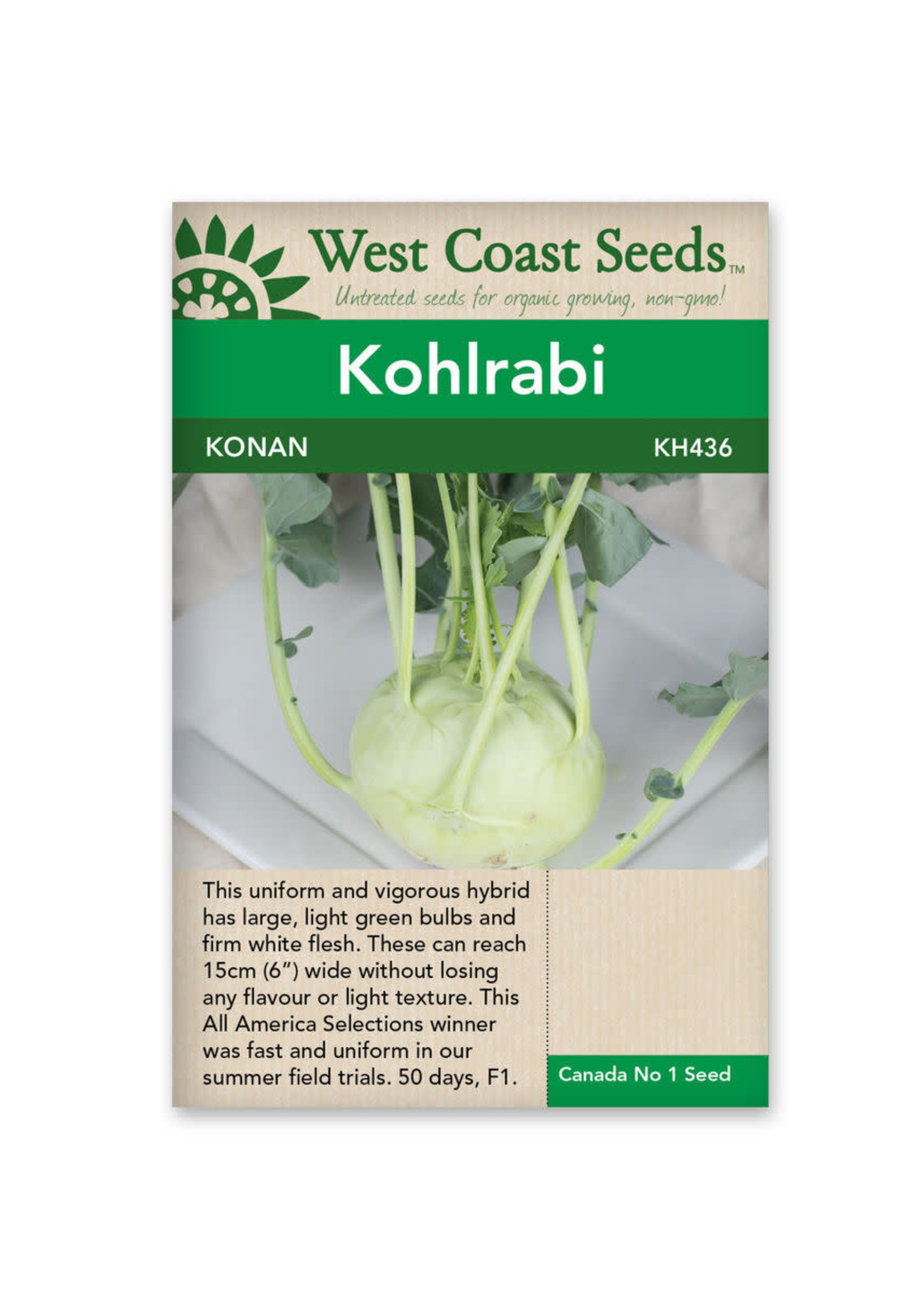 West Coast Seeds Konan Kohlrabi