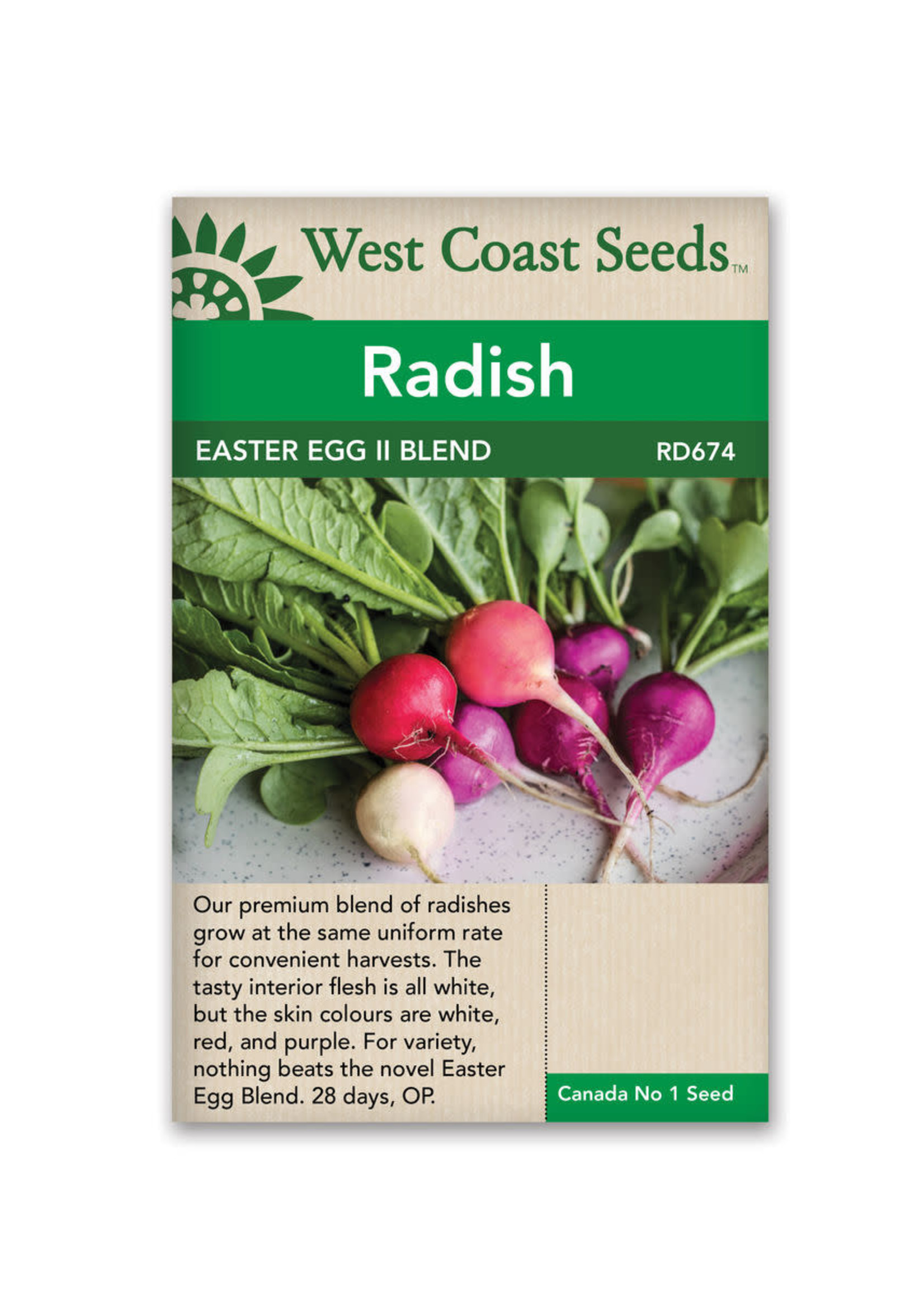 West Coast Seeds Easter Egg ll Radish Blend