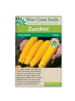West Coast Seeds Yellowfin Zucchini Certified Organic