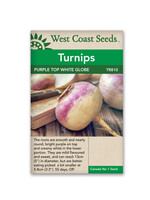 West Coast Seeds Purple Top White Globe Turnip