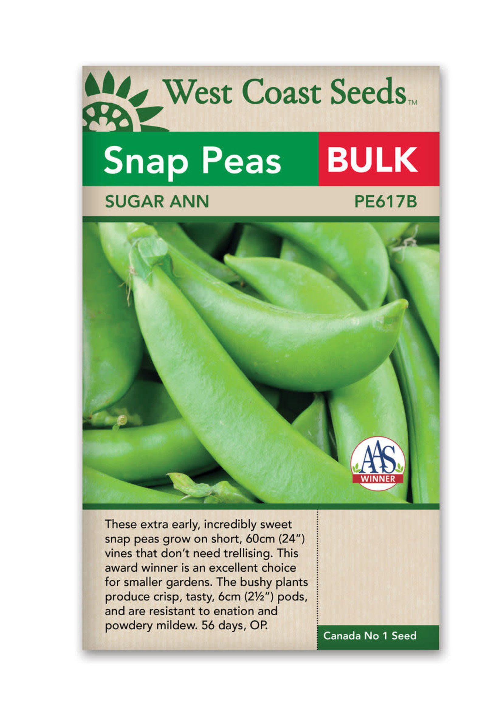 West Coast Seeds Sugar Ann Pea