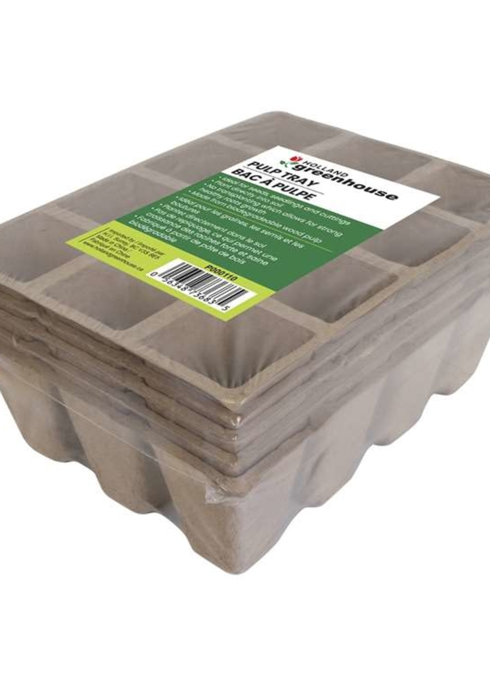 Holland Greenhouse 12 Cell Pulp Trays 1.5 in Square - 5 tray/pkg
