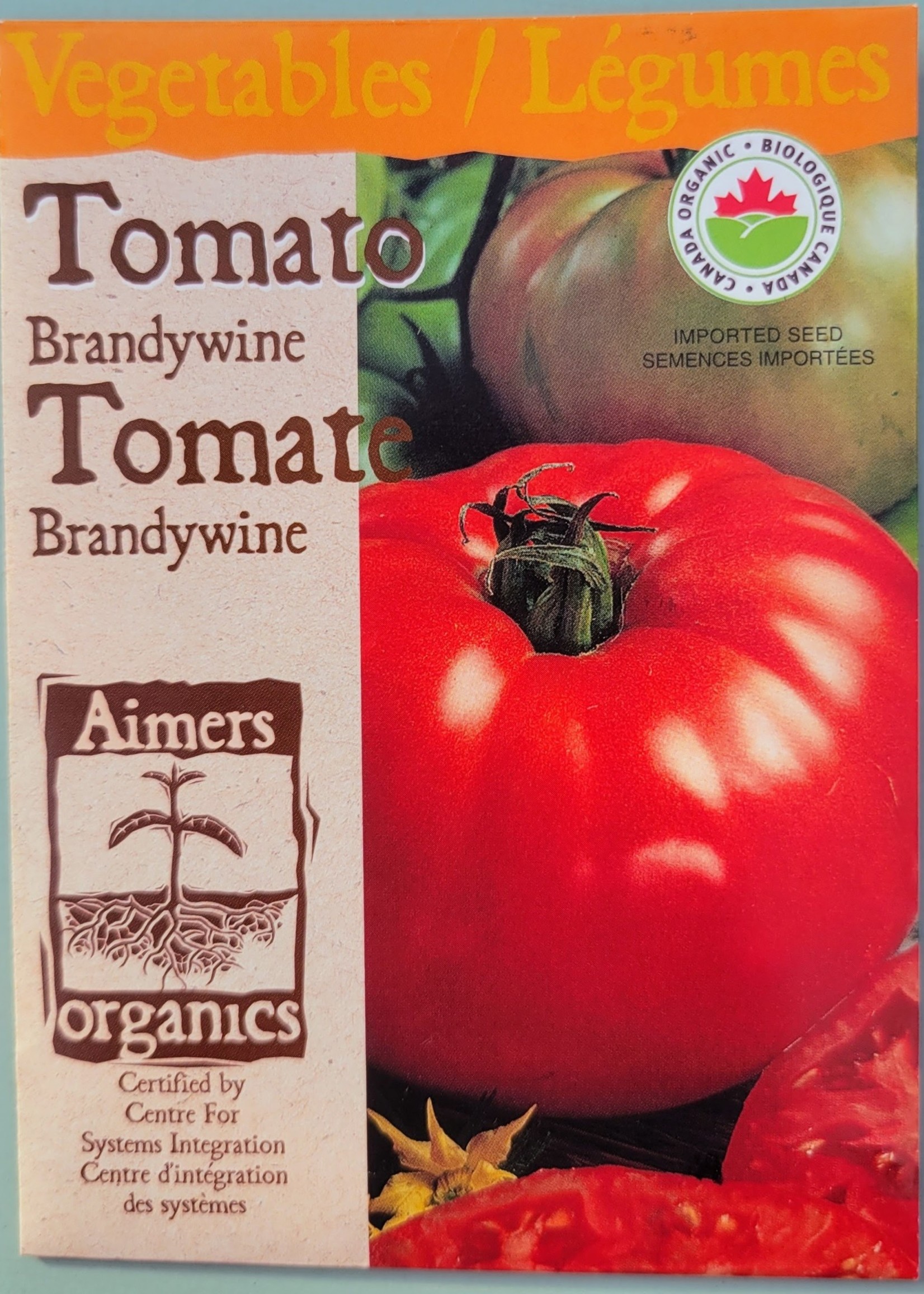 Aimers Organic Seeds Brandywine Tomato Organic