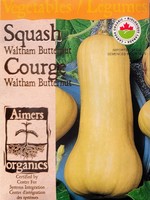 Aimers Organic Seeds Waltham Butternut Squash Certified Organic