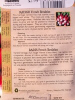 Aimers Organic Seeds French Breakfast Radish Certified Organic