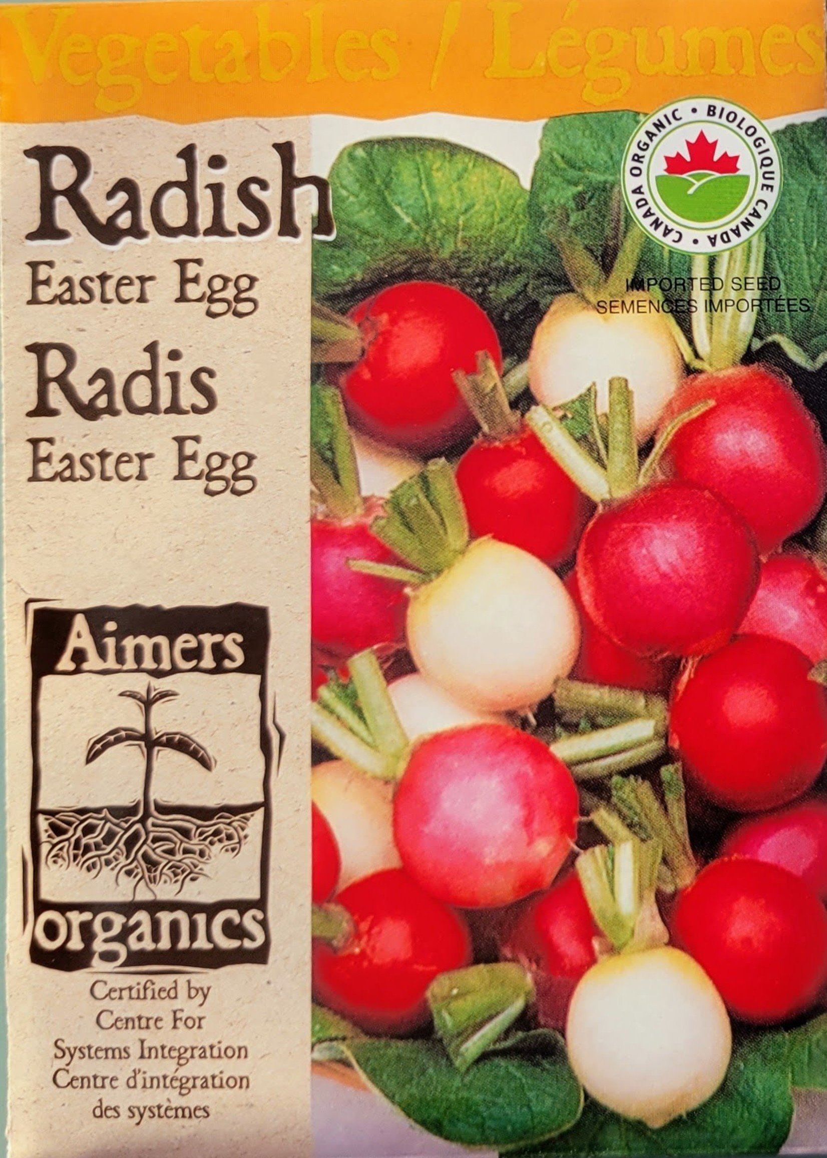 Aimers Organic Seeds Easter Egg Blend Radish Certified Organic