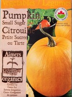 Aimers Organic Seeds Small Sugar Pumpkin Certified Organic