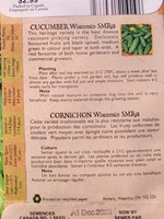 Aimers Organic Seeds Wisconsin Cucumber Certified Organic