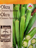 Aimers Organic Seeds Okra Certified Organic