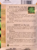 Aimers Organic Seeds Bush Blue Lake Bean Certified Organic