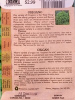 Aimers Organic Seeds Oregano Certified Organic