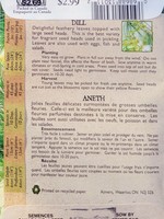 Aimers Organic Seeds Dill Certified Organic