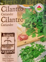 Aimers Organic Seeds Cilantro Certified Organic